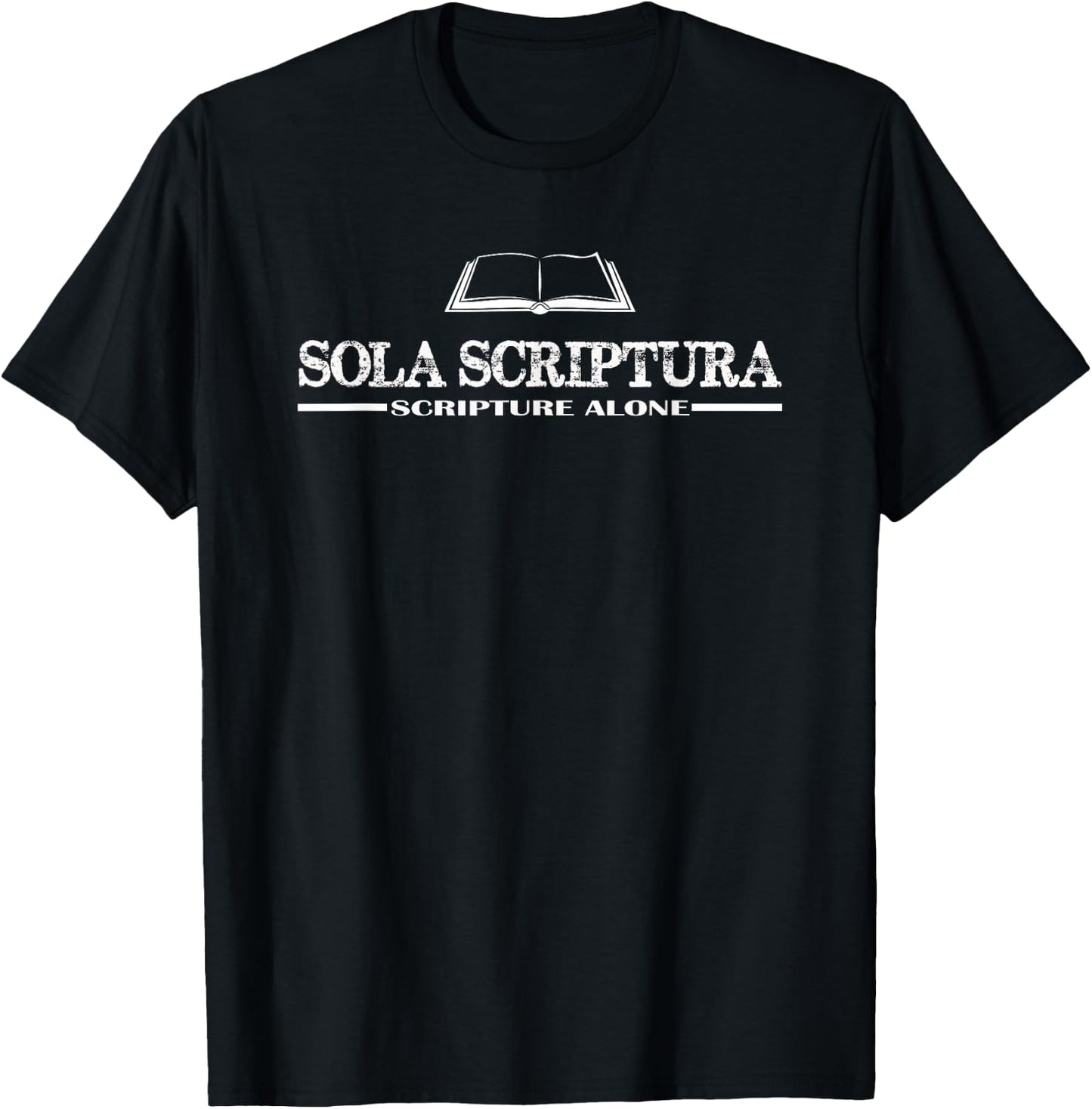 Sola Scriptura (Scripture Alone) Christian T-Shirt - T-Shirt | Black