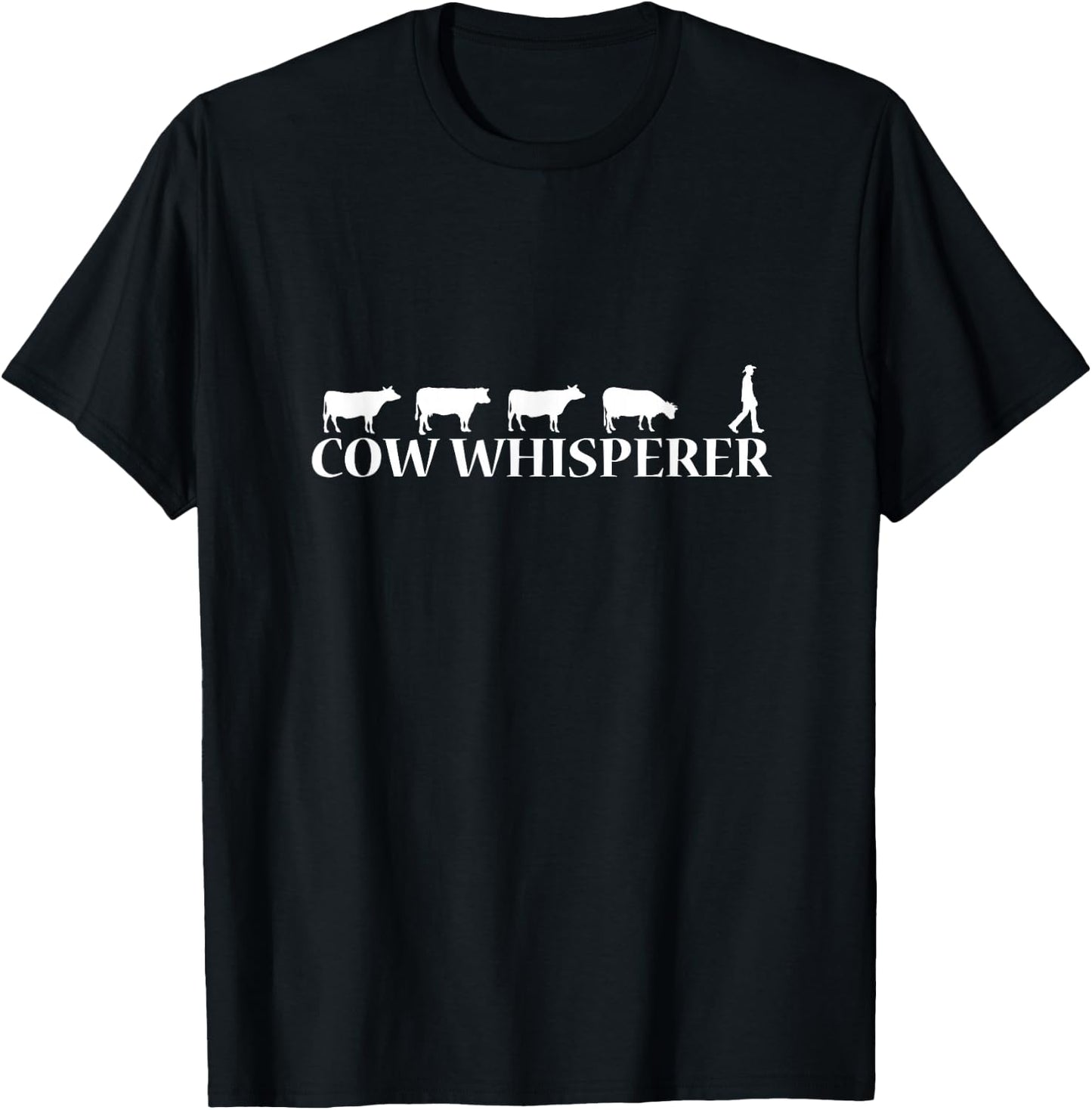 Cow whisperer farmer T-Shirt - T-Shirt | Black