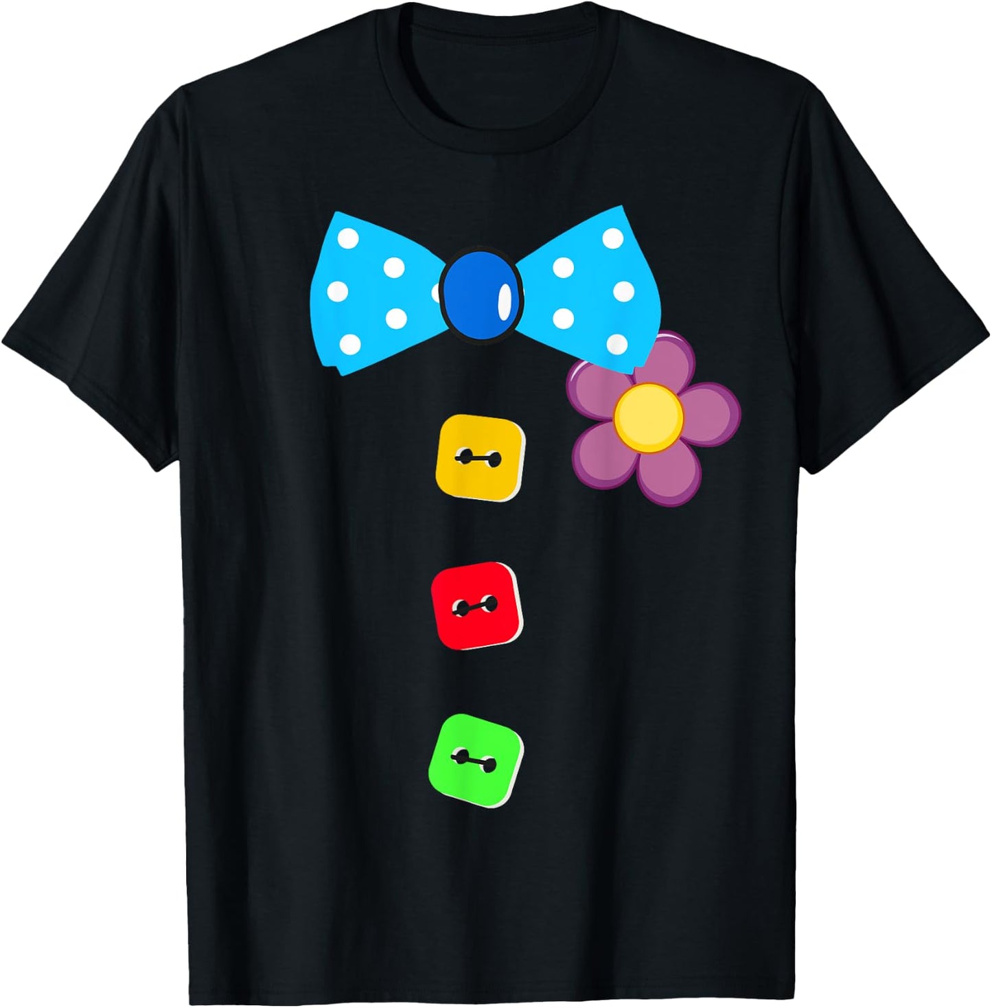 Halloween Clown Tie Costume For Man Woman And Kids T-Shirt - T-Shirt | Black