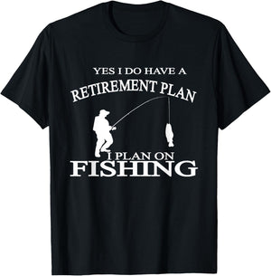 Retirement Funny Fishing Retired Fisherman T-Shirt - T-Shirt | Black