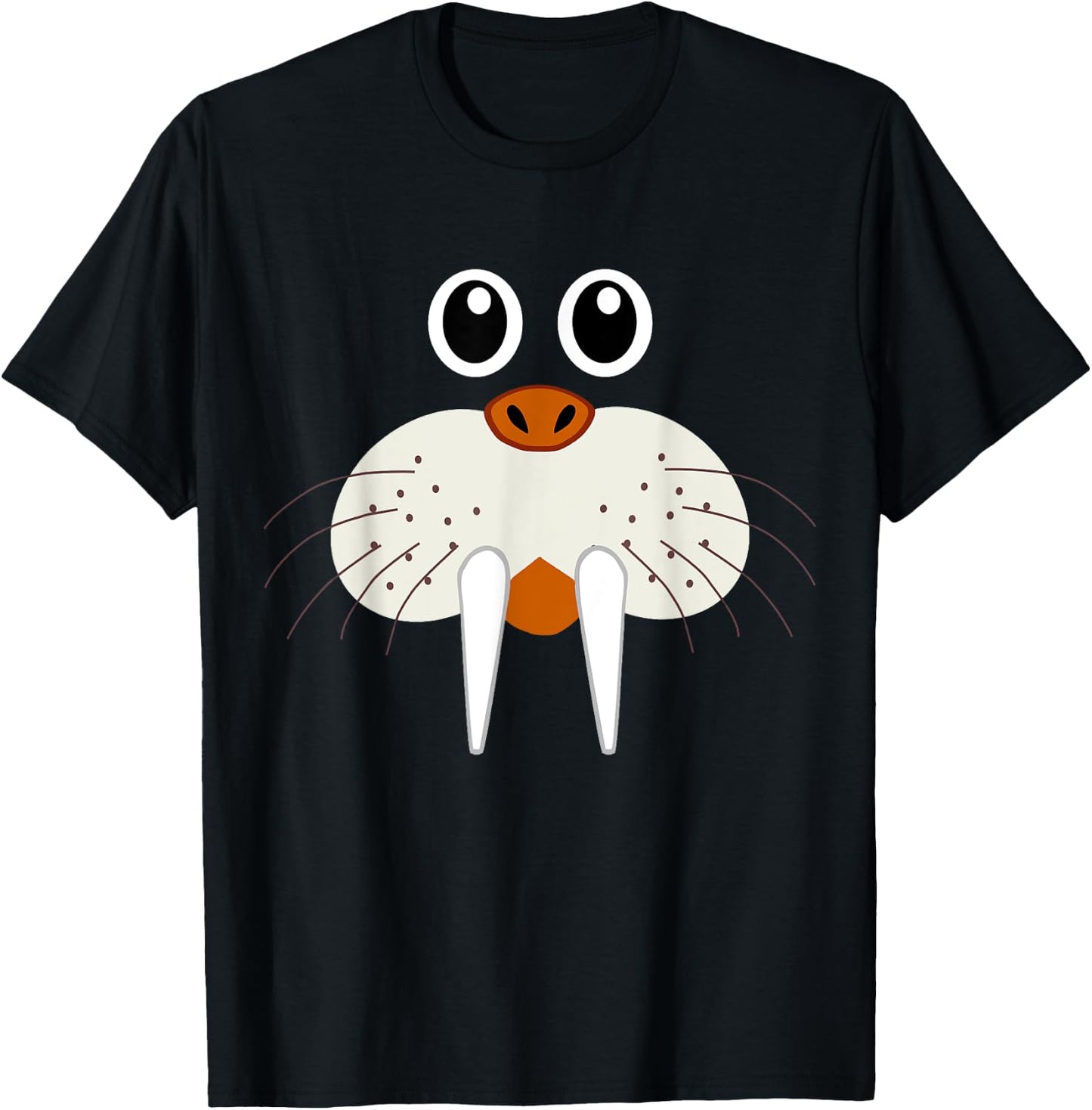 Cute Walrus Animal Costume - Funny Halloween T-Shirt - T-Shirt | Black