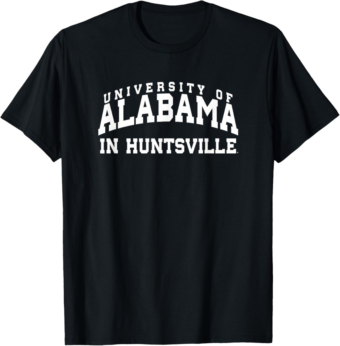 Alabama-Huntsville UAH Chargers Block University Stacked T-Shirt - T-Shirt | Black