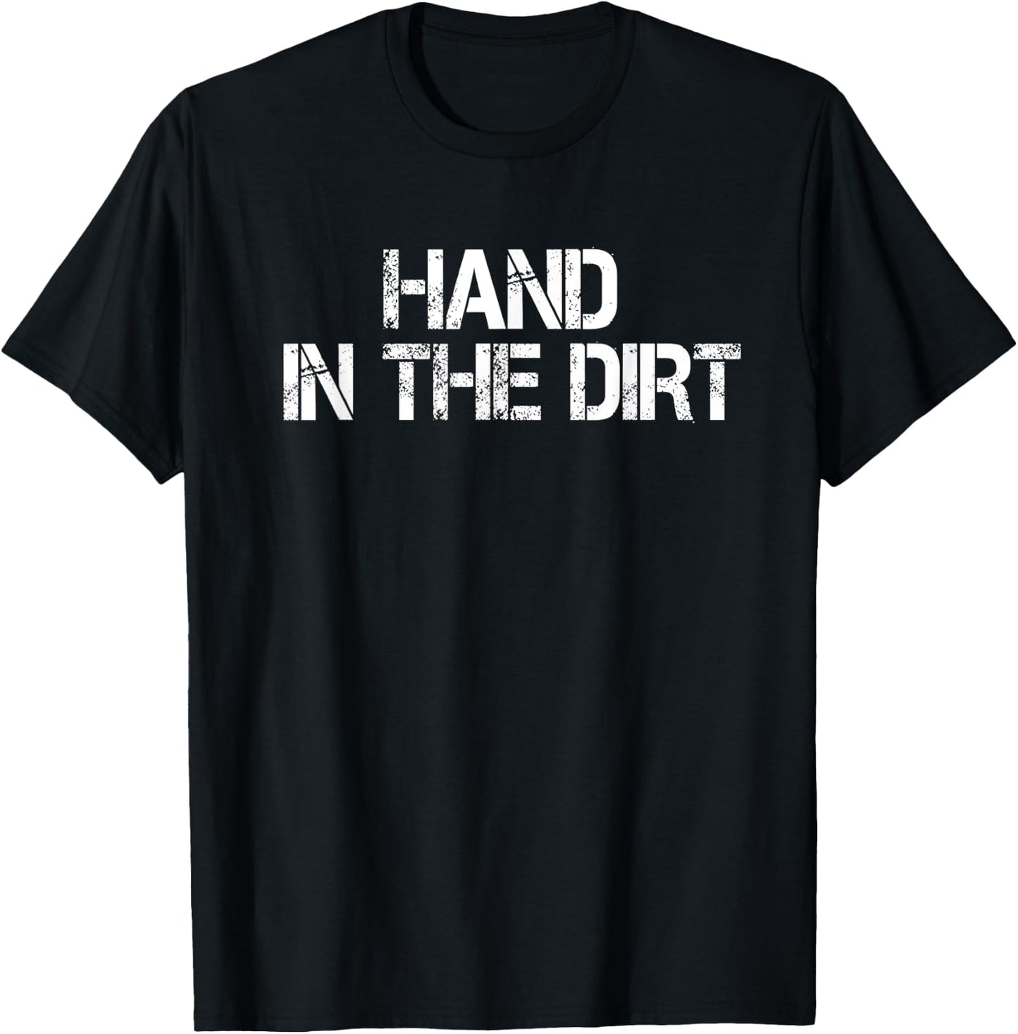 Football Lineman Shirts Gloves Hand In The Dirt T-Shirt - T-Shirt | Black