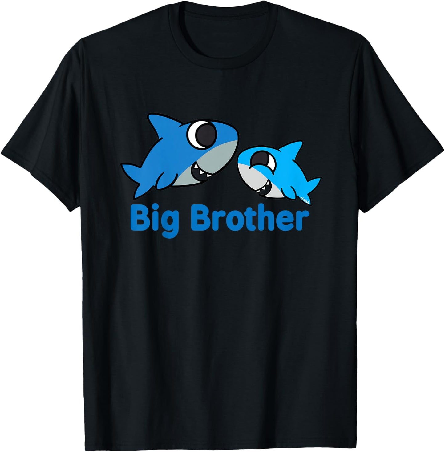Kids Big Brother Funny Shark for Brothers T-Shirt - T-Shirt | Black