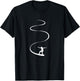 Ride Line Snowboarder Snowboard Ski | Man Woman Kids T-Shirt - T-Shirt | Black