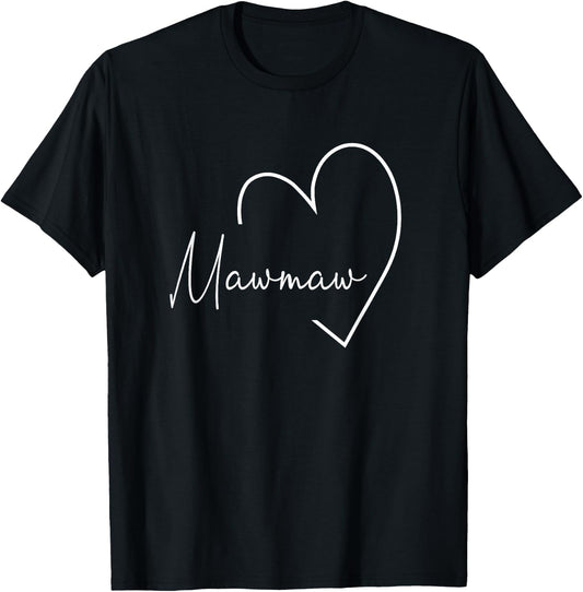 Mawmaw Gift Grandma Christmas Mother's Day T-Shirt - T-Shirt | Black