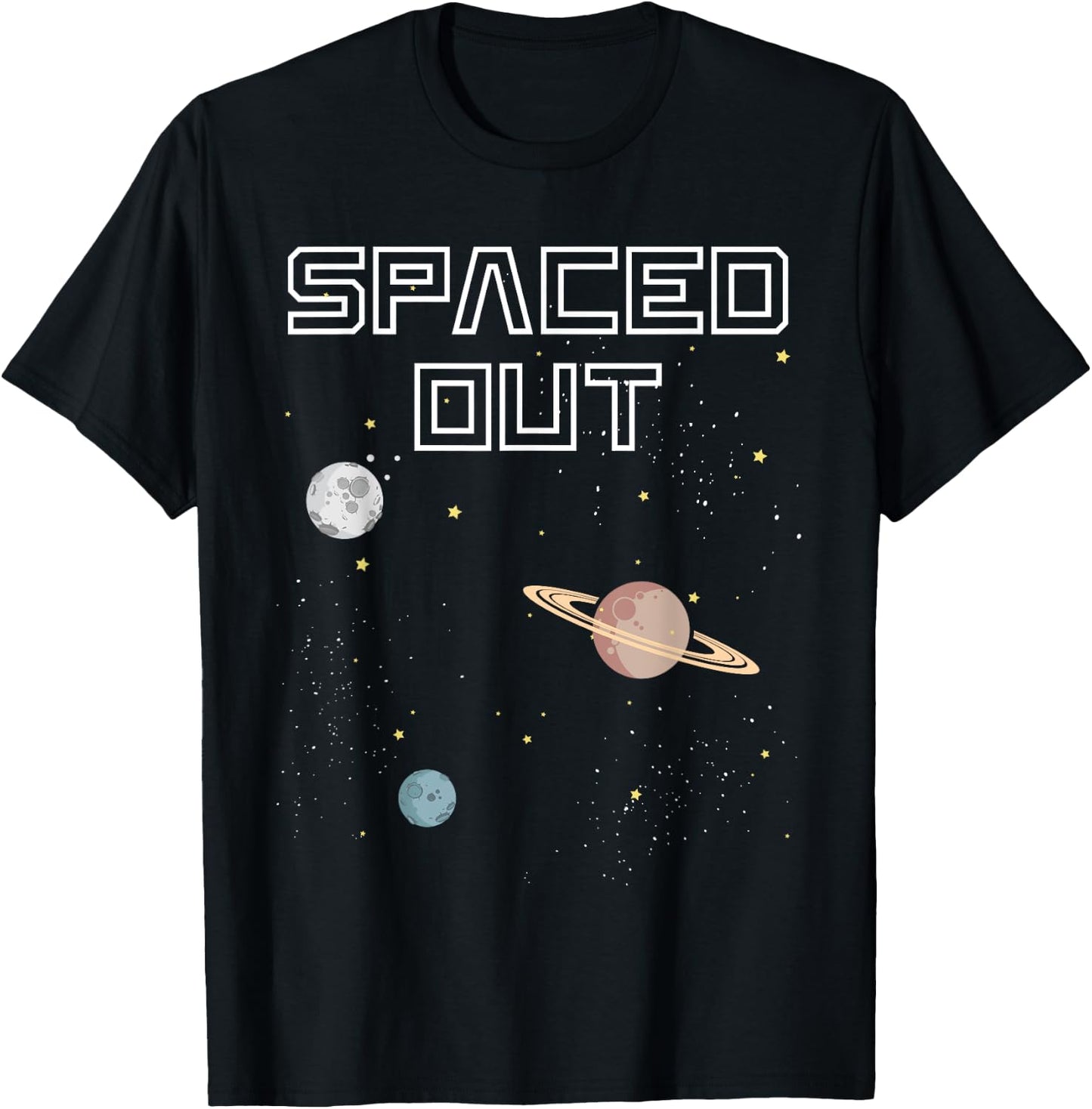Funny Spaced Out T-Shirt - T-Shirt | Black