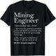 Mining Engineer Definition Apparel, Mine Engineering T-Shirt - T-Shirt | Black
