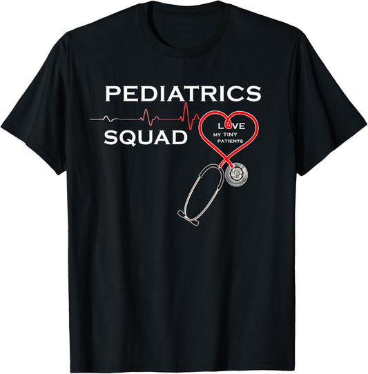 Pediatrics Squad for Pediatrician Doctor Nurse T-Shirt - T-Shirt | Black