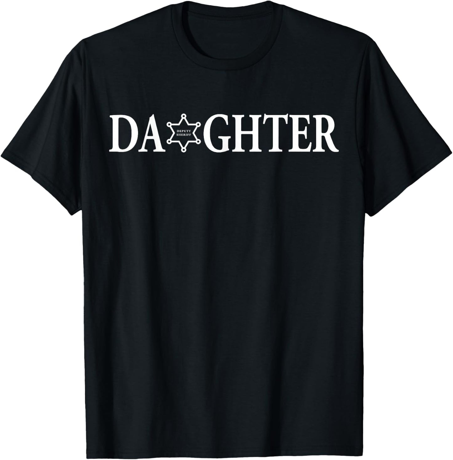 Deputy Sheriff Daughter Police Shirts For Kids T-Shirt - T-Shirt | Black