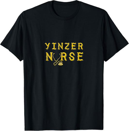 Yinzer Nurse Pittsburgh RN T-Shirt - T-Shirt | Black
