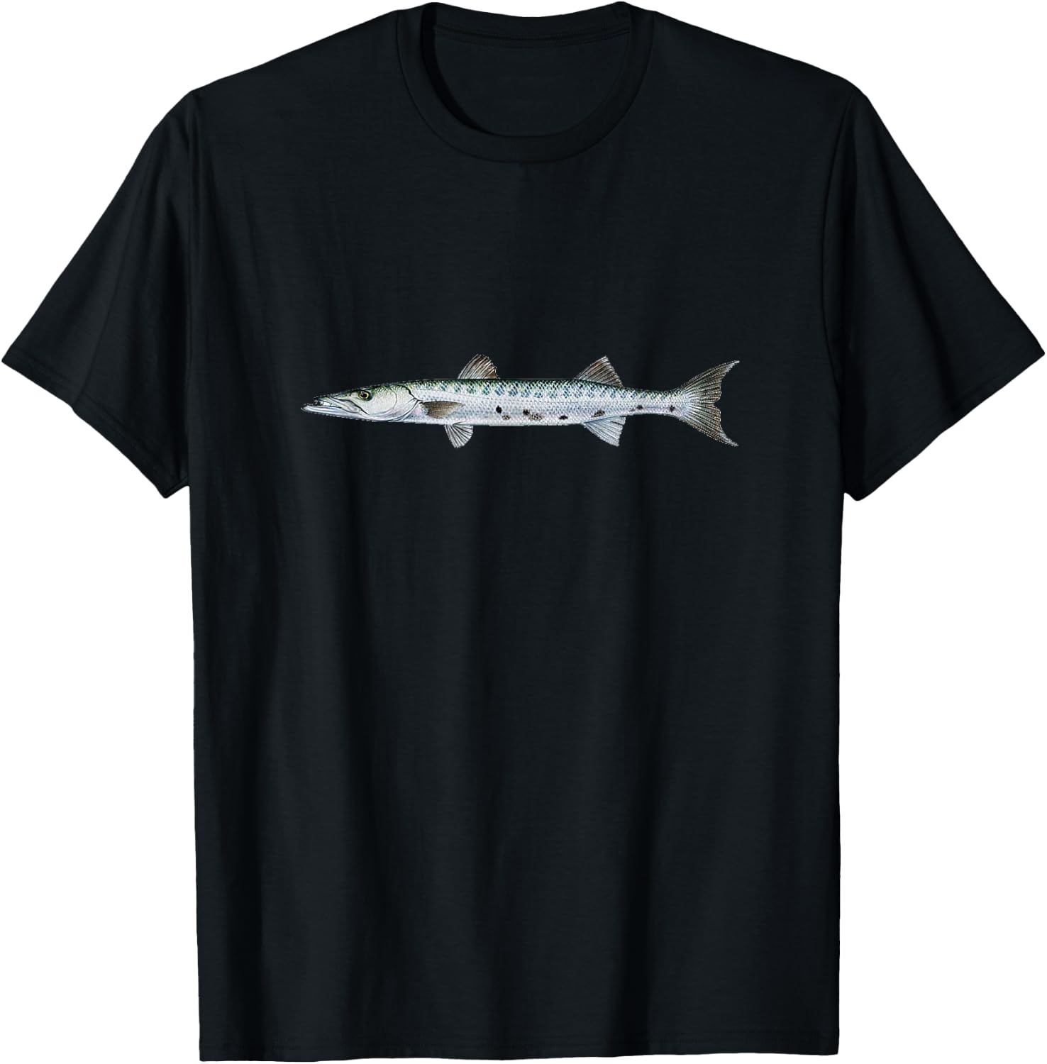 Barracuda Fish T-Shirt - T-Shirt | Black