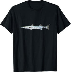 Barracuda Fish T-Shirt - T-Shirt | Black