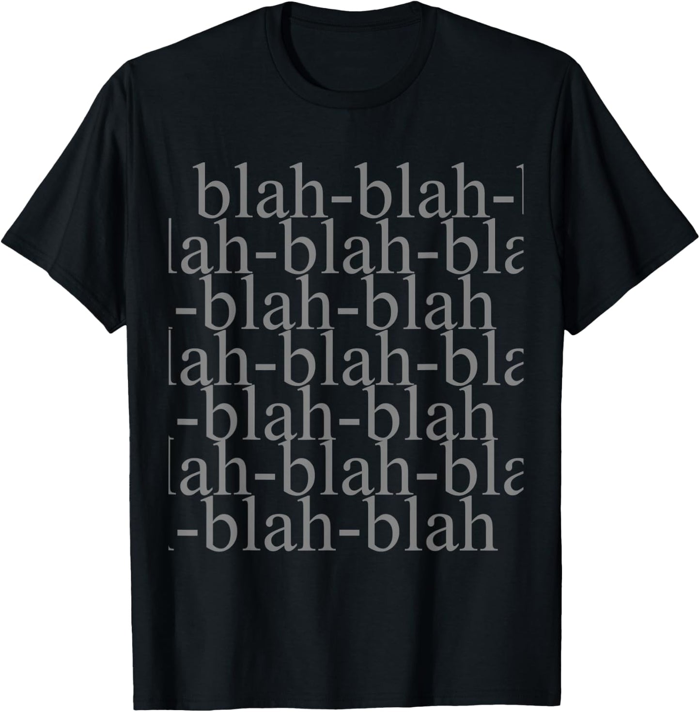 Blah-blah-blah T-Shirt - T-Shirt | Black
