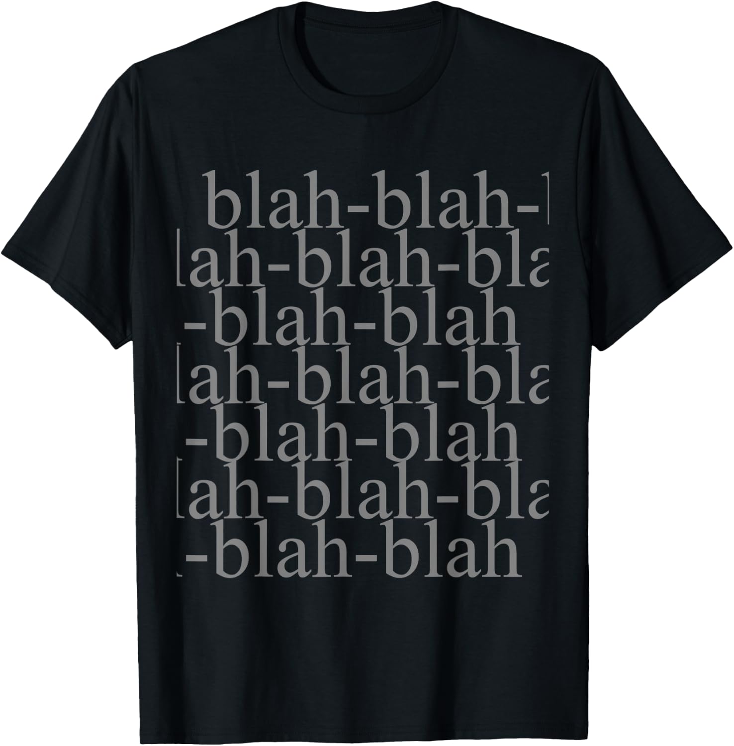 Blah-blah-blah T-Shirt - T-Shirt | Black