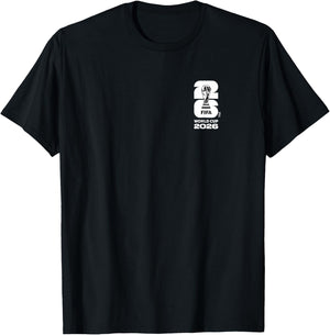 FIFA World CUP26 Paraguay Country Ball T-Shirt - T-Shirt | Black