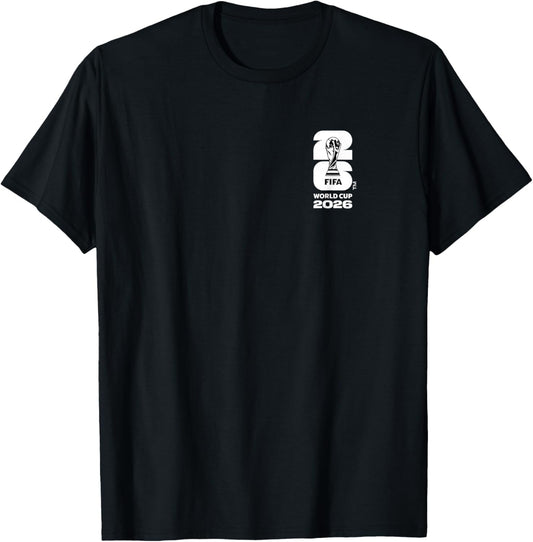 FIFA World CUP26 Paraguay Country Ball T-Shirt - T-Shirt | Black
