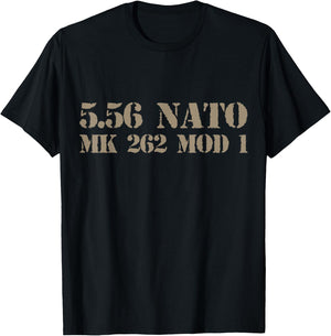 5.56 NATO special match ammo mk262 mod1 T-Shirt - T-Shirt | Black