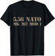 5.56 NATO special match ammo mk262 mod1 T-Shirt - T-Shirt | Black