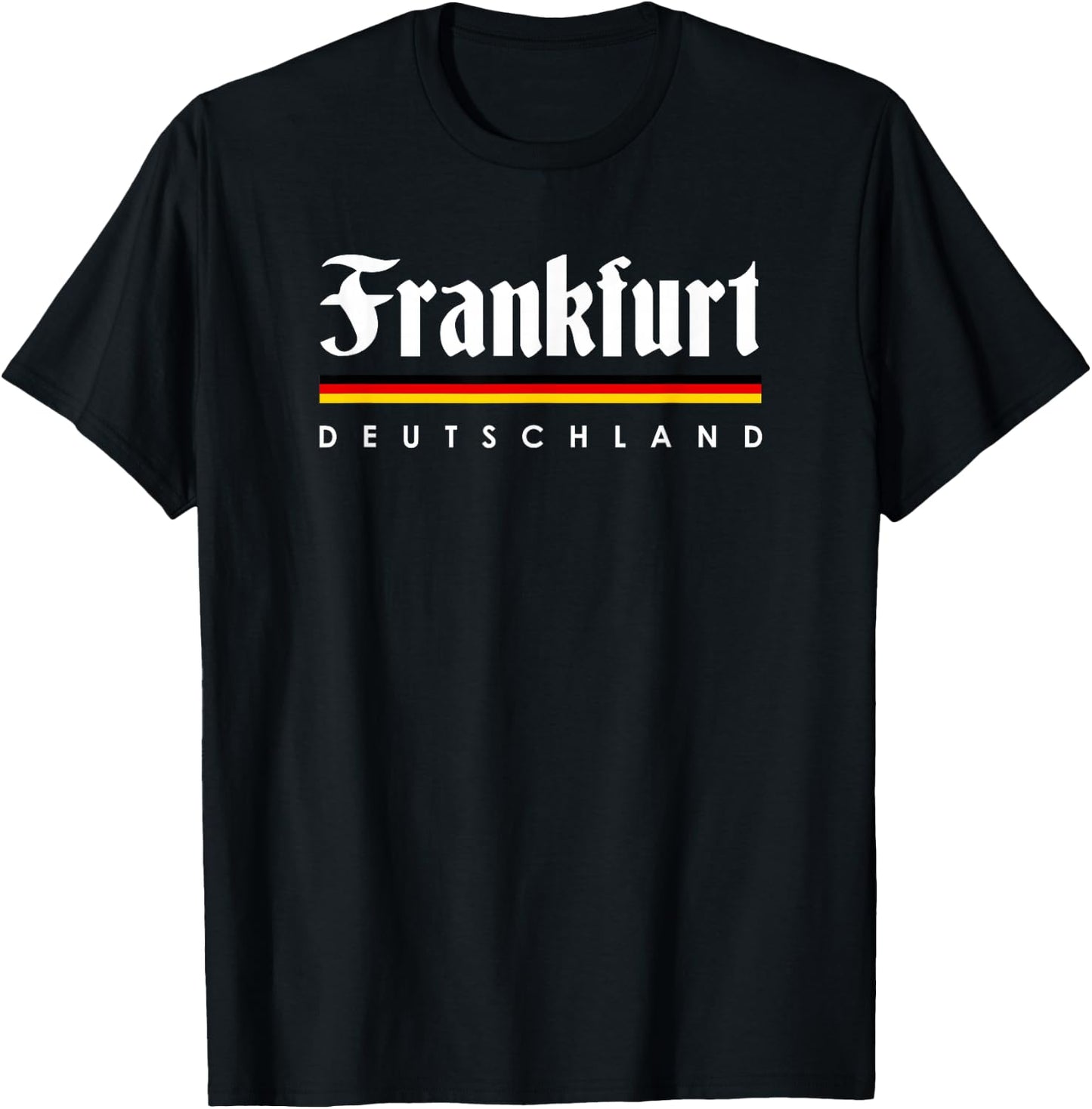 Frankfurt Germany Shirt Lustiges Hemd Souvenir Gift T-Shirt - T-Shirt | Black