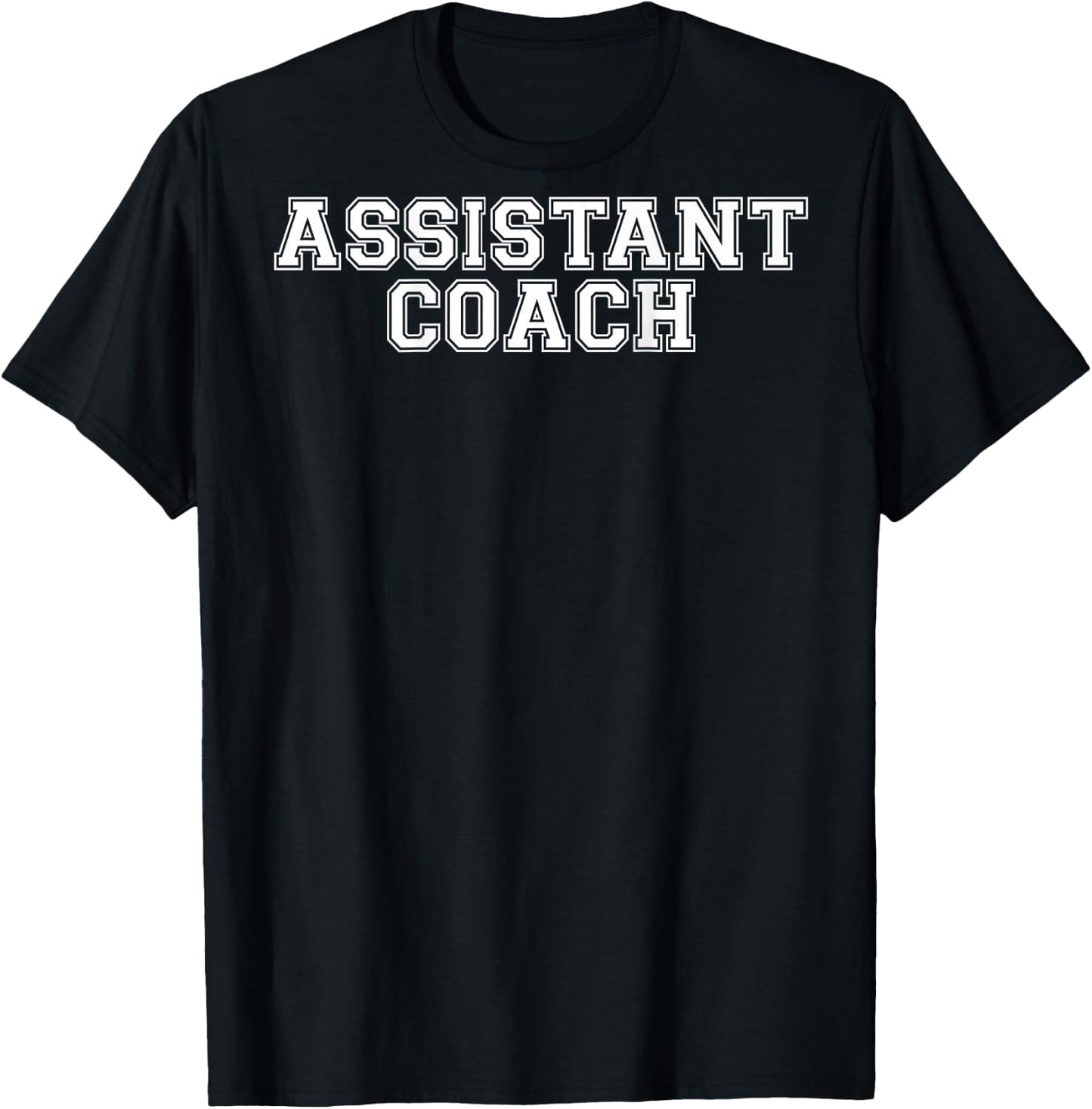 Assistant Coach On Back T Shirt T-Shirt - T-Shirt | Black