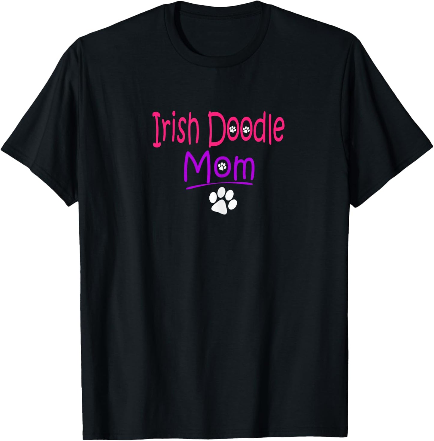 Irish Doodle Mom Shirt Doodle Lovers T-Shirt - T-Shirt | Black