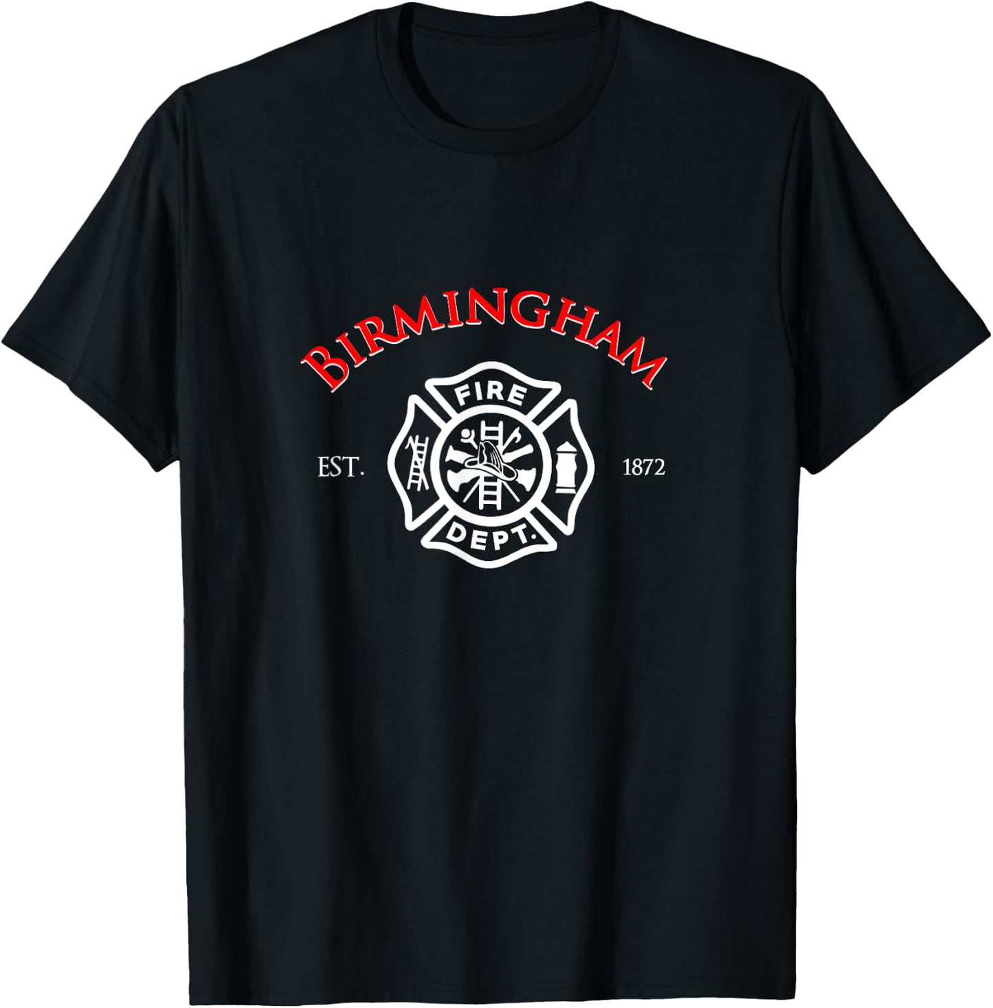 City of Birmingham Fire Rescue Alabama Firefighter T-Shirt - T-Shirt | Black