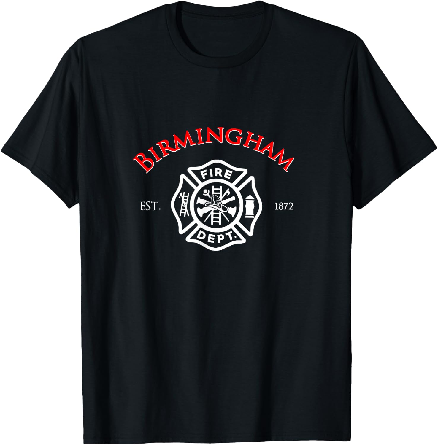 City of Birmingham Fire Rescue Alabama Firefighter T-Shirt - T-Shirt | Black