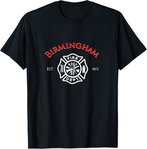 City of Birmingham Fire Rescue Alabama Firefighter T-Shirt - T-Shirt | Black