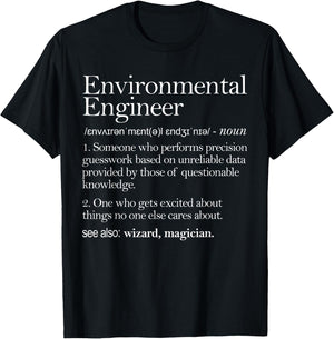 Environmental Engineer Definition Apparel, Environment T-Shirt - T-Shirt | Black