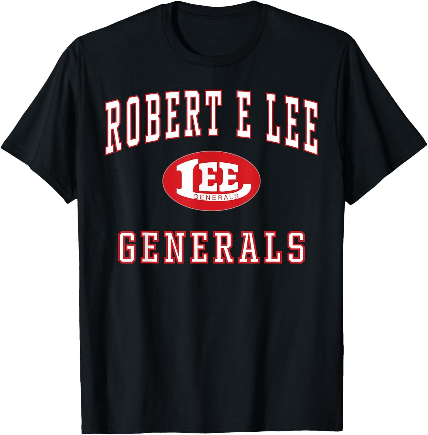 Robert E Lee High School Generals C1 T-Shirt - T-Shirt | Black