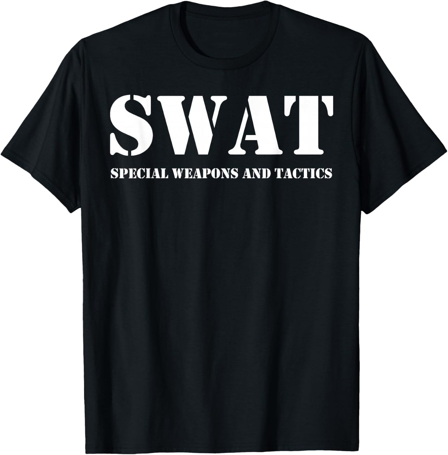 SWAT Team Vintage Police Uniform T-Shirt - T-Shirt | Black
