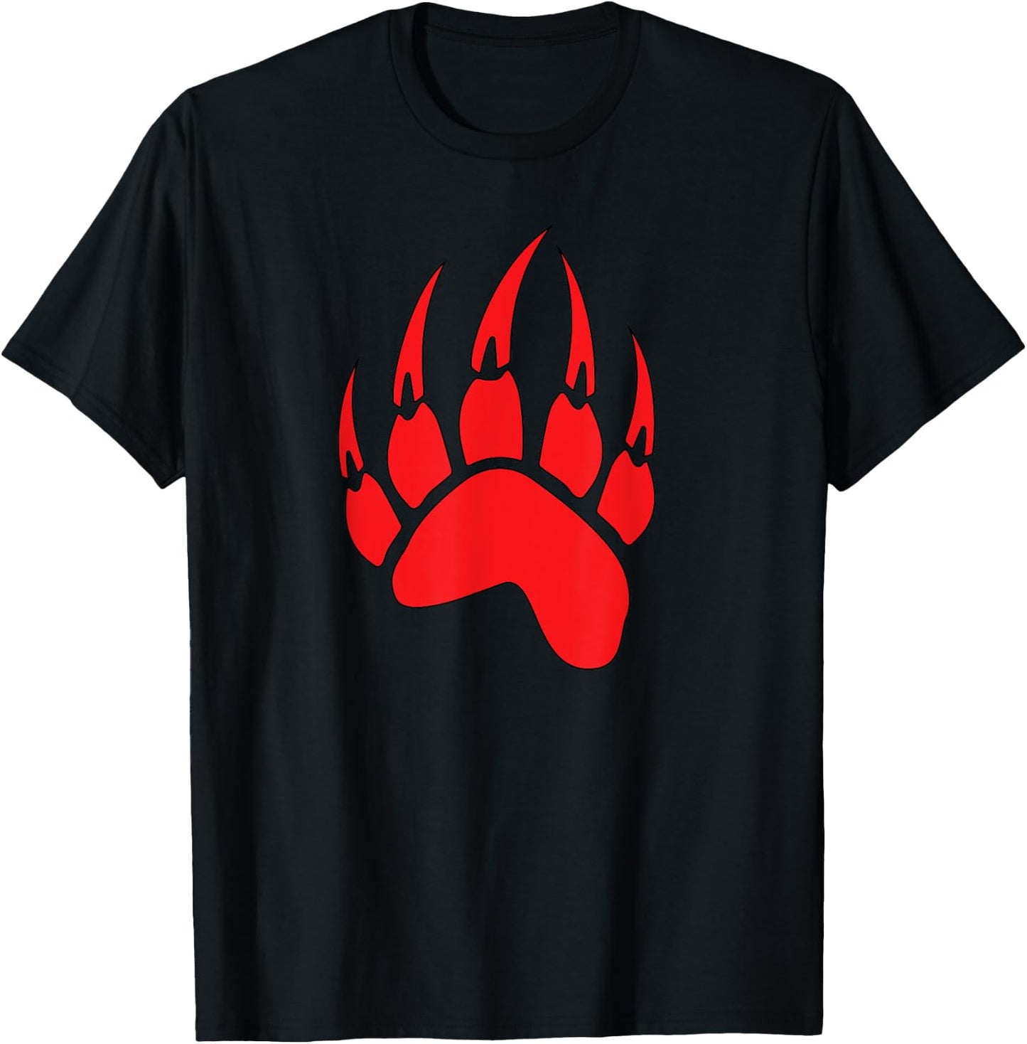 Bear Paw Native American Spirit Animal Totem T-Shirt - T-Shirt | Black