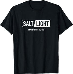 Salt Light Matthew 5:13-16 T-Shirt - T-Shirt | Black