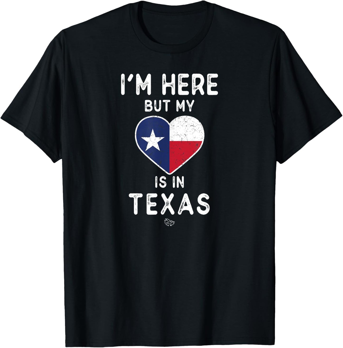 My Heart is in Texas Shirt - Texas Flag Gift T-Shirt - T-Shirt | Black