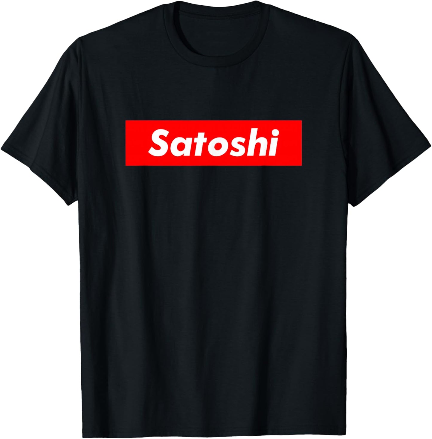 Satoshi Shirt - Cryptocurrency Shirt - Red T-Shirt - T-Shirt | Black