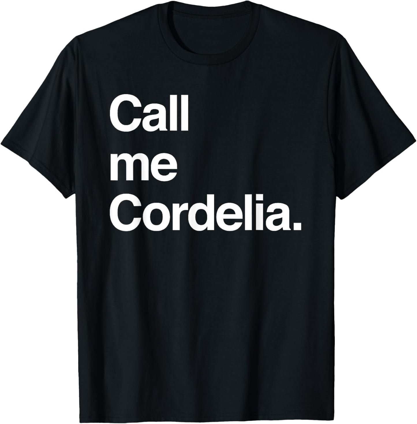 Anne of Green Gables (Call me Cordelia.) T-Shirt - T-Shirt | Black
