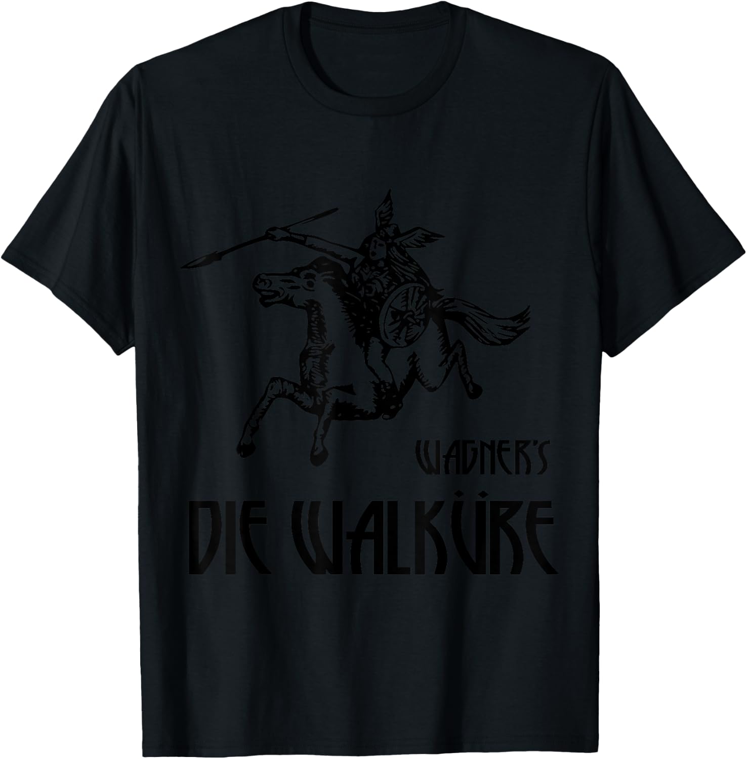 Wagner's Die Walkure epic music, Valkyrie T-Shirt - T-Shirt | Black