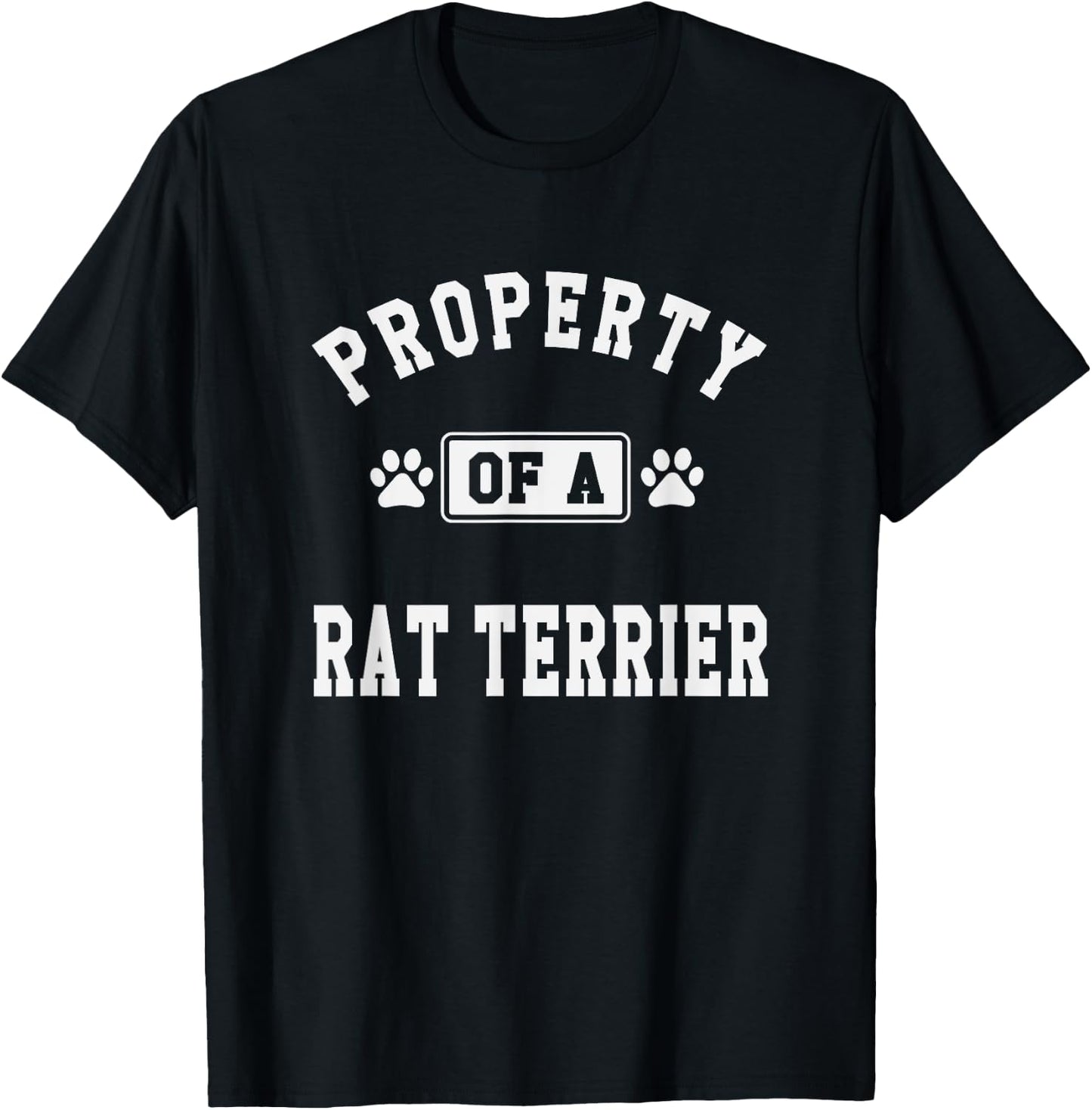 Property Of Rat Terrier - Funny Rat Terrier Lover Shirt Gift T-Shirt - T-Shirt | Black