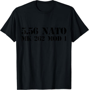 5.56 NATO special match ammo mk262 mod1 T-Shirt - T-Shirt | Black