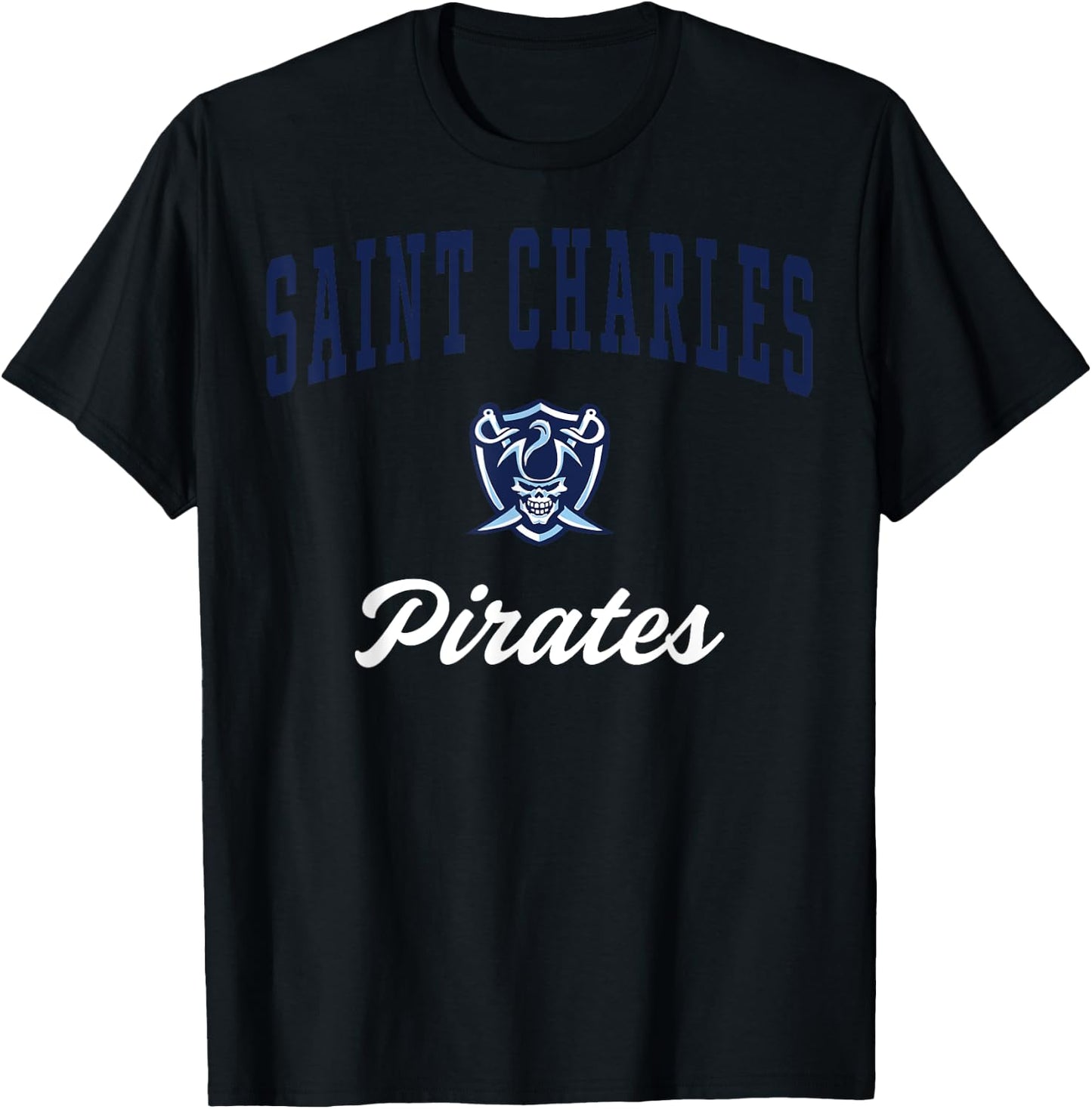 Saint Charles High School Pirates T-Shirt - T-Shirt | Black