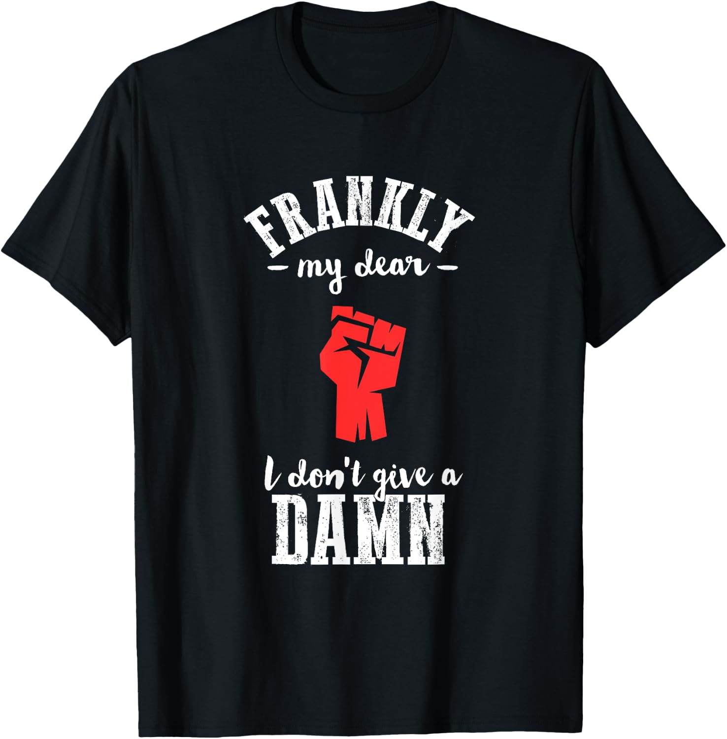 Frankly I don't give a damn funny gone wind T-Shirt - T-Shirt | Black