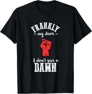 Frankly I don't give a damn funny gone wind T-Shirt - T-Shirt | Black