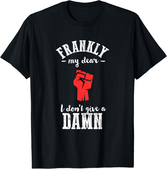 Frankly I don't give a damn funny gone wind T-Shirt - T-Shirt | Black