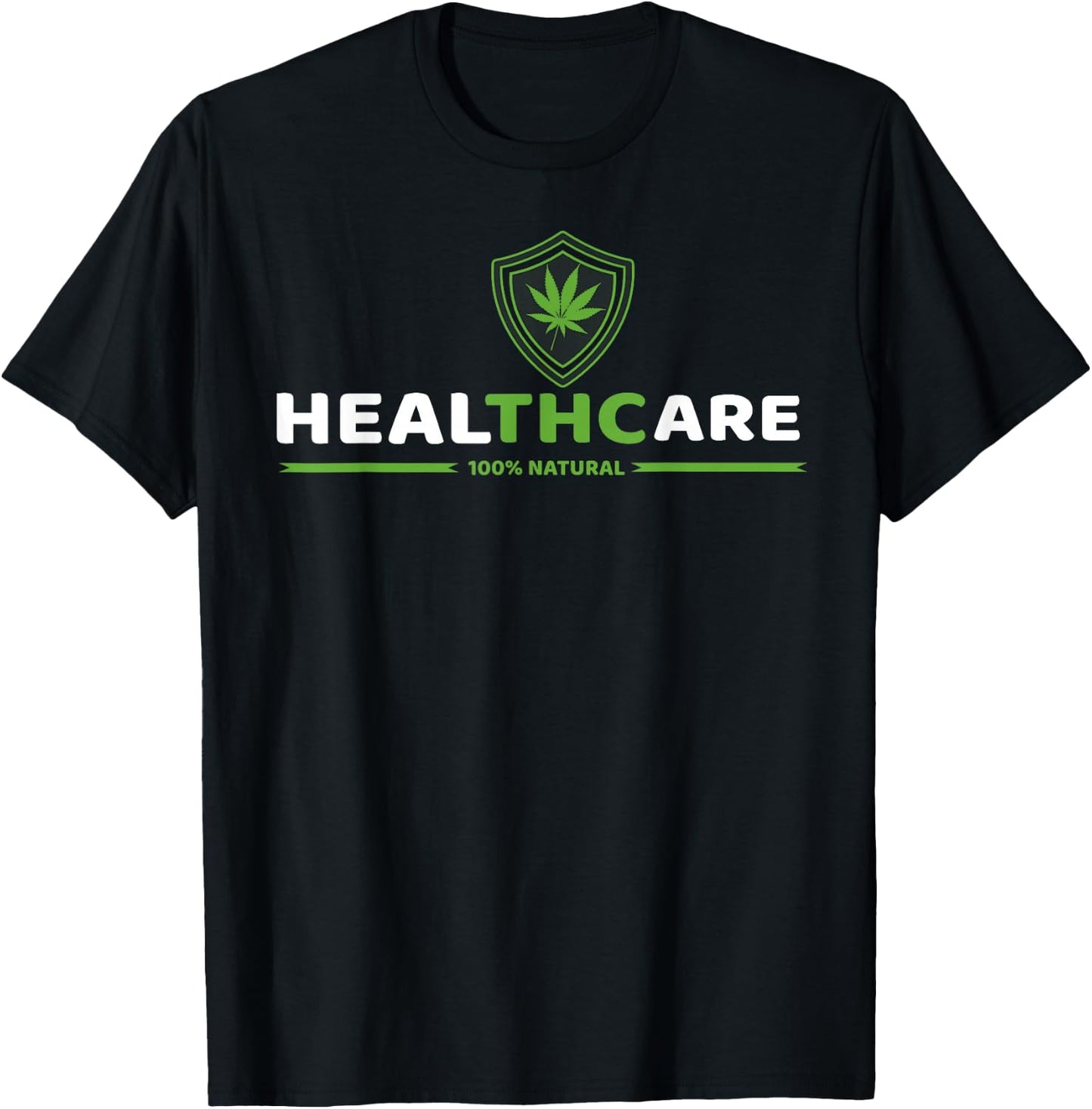 THC Healthcare Cannabis Medical Marijuana T-Shirt - T-Shirt | Black