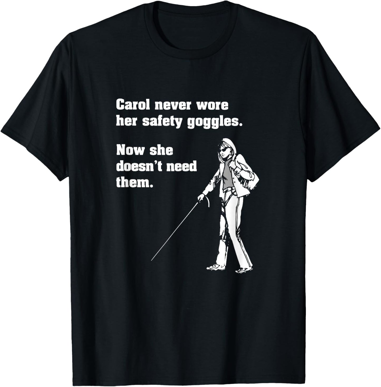 Carol Safety Goggles Shirt| Funny Science | Chemistry T-Shirt - T-Shirt | Black