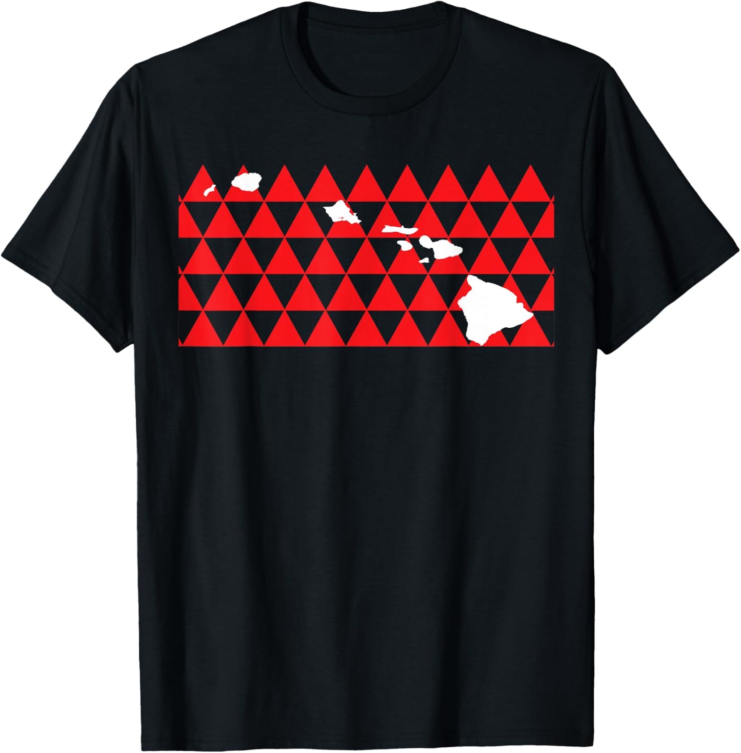 Hawaiian Islands Tribal Shark T Shirt, Hi Hawaii Shirt T-Shirt - T-Shirt | Black