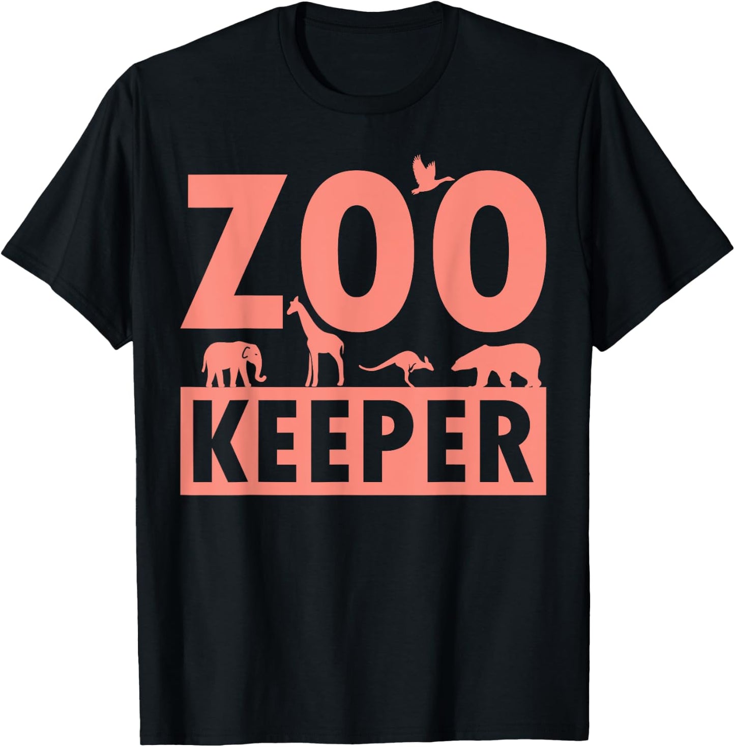Zoo Keeper for Zoo Workers, Animal Lovers, Staff T-Shirt - T-Shirt | Black