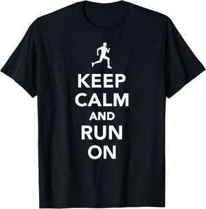 Keep Calm Running T-Shirt - T-Shirt | Black