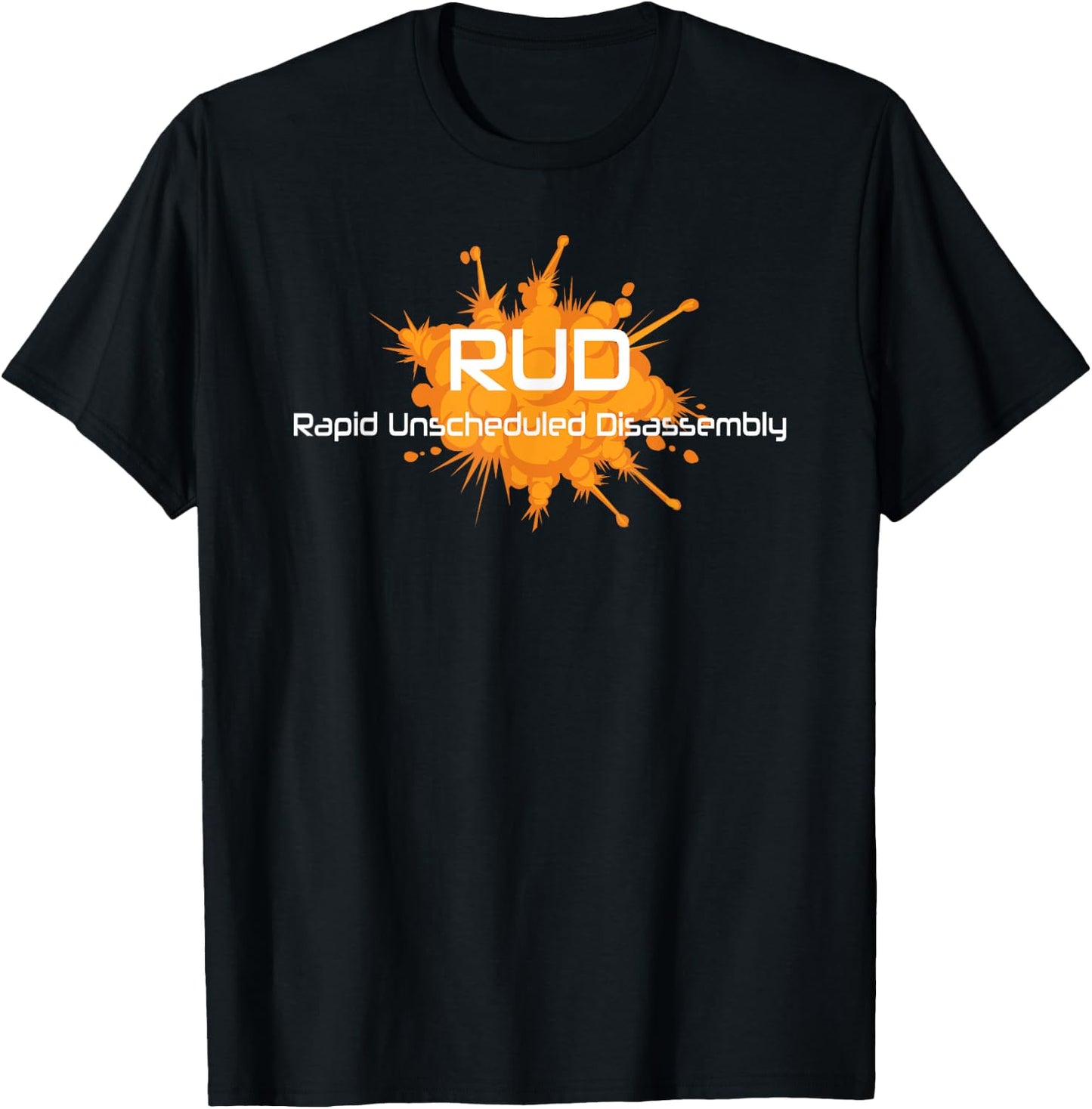RUD Rapid Unscheduled Disassembly - Space Explosion T-Shirt - T-Shirt | Black